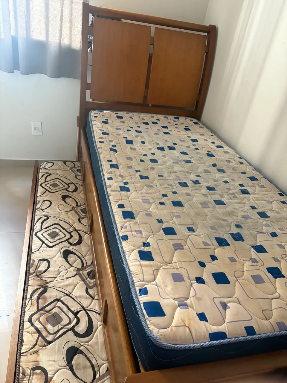Cama de solteiro madeira - Foto 5