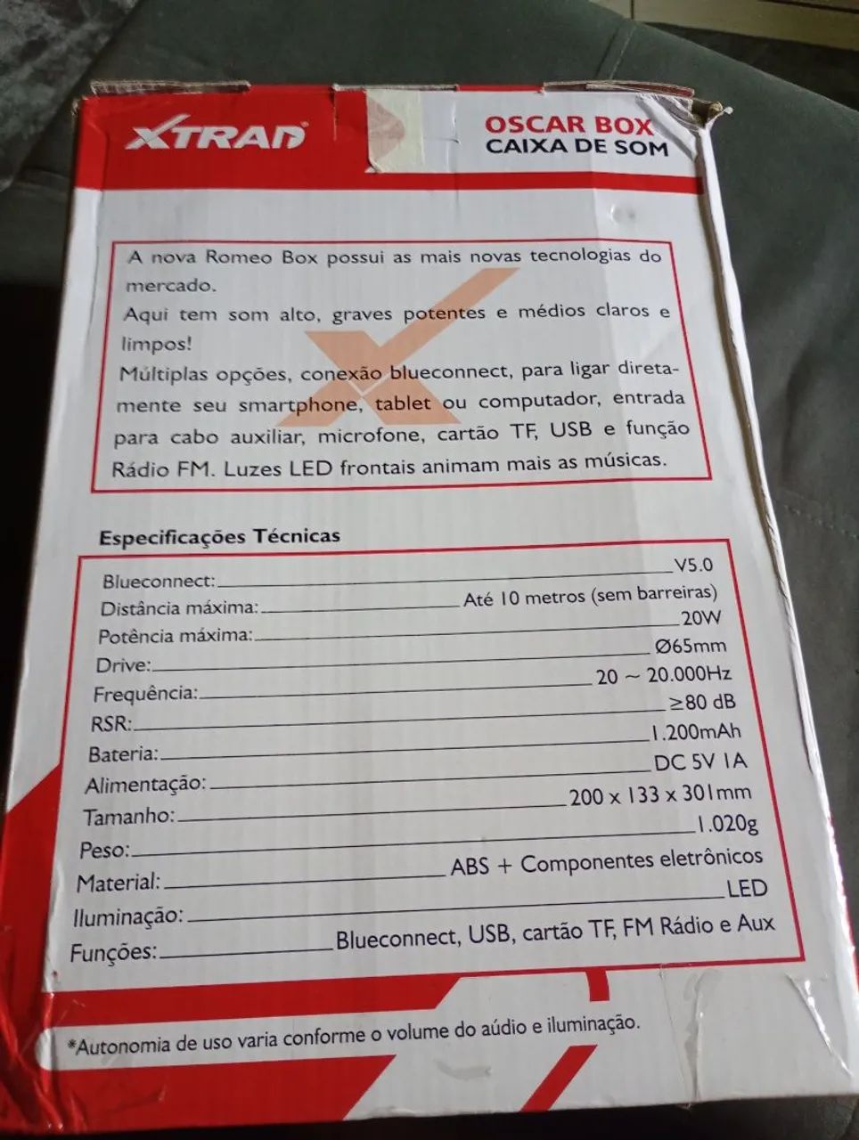 Caixa de som com microfone  - Foto 5