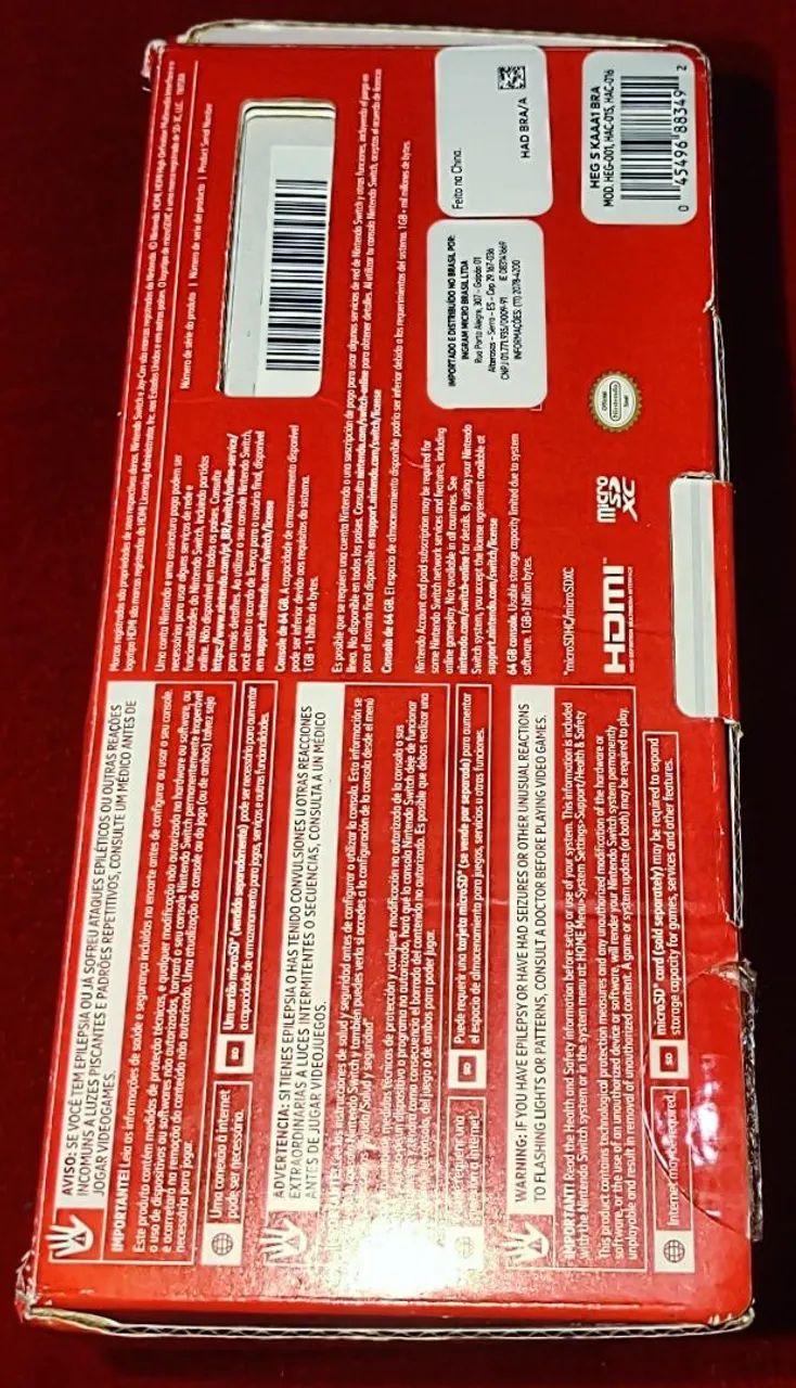 Caixa de Nintendo switch oled + manual+berço  - Foto 4