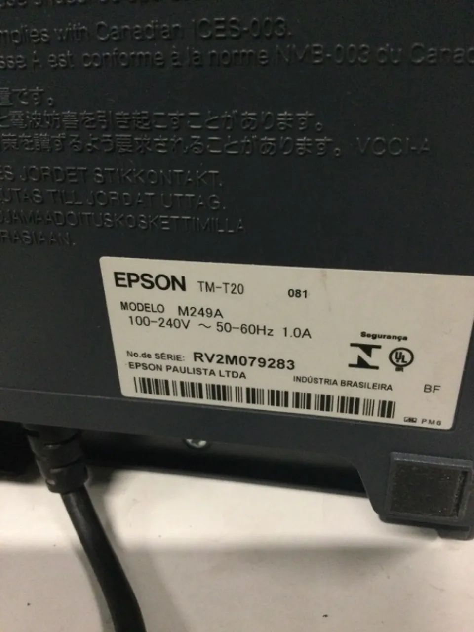 Lote 2 impressoras térmicas bematech mp4200th epson m249a - Foto 5
