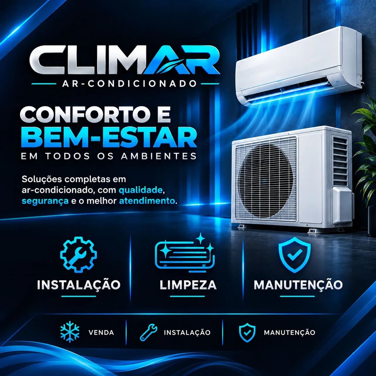 Instalação e Limpeza de Ar-Condicionado