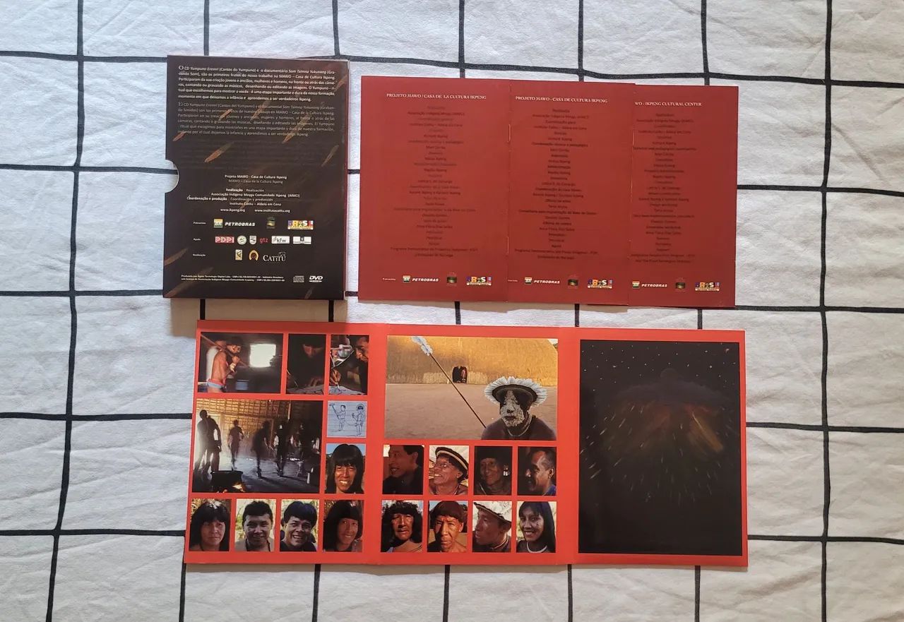 yumpuno dvd com documentário e cd de músicas tradicionais do povo indígena ikpeng - Foto 2