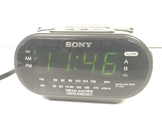 radio relogio sony antigo