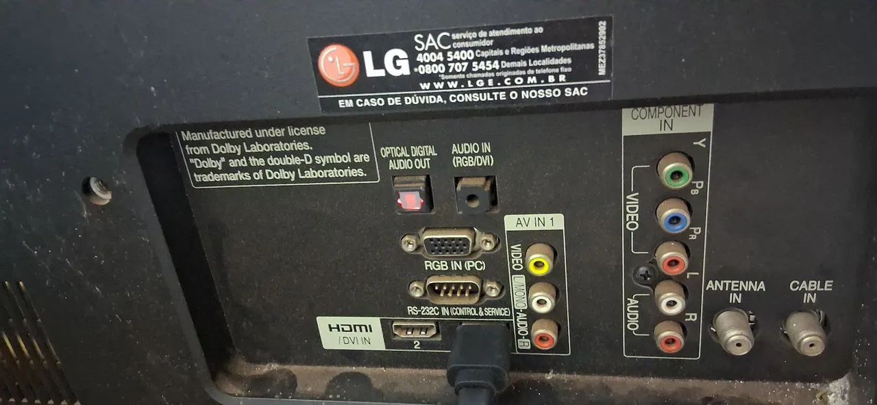 Tv LG 42 polegadas com conversor digital integrado e controle remoto ( nao é smart !!!!)! - Foto 2