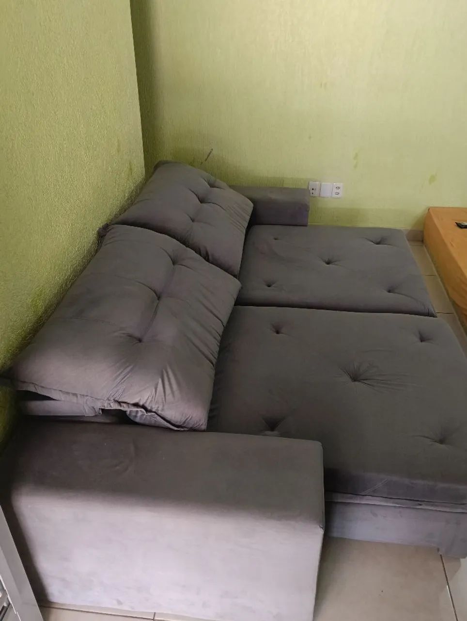 Sofá usado retrátil e reclinável 250mt. - Foto 4