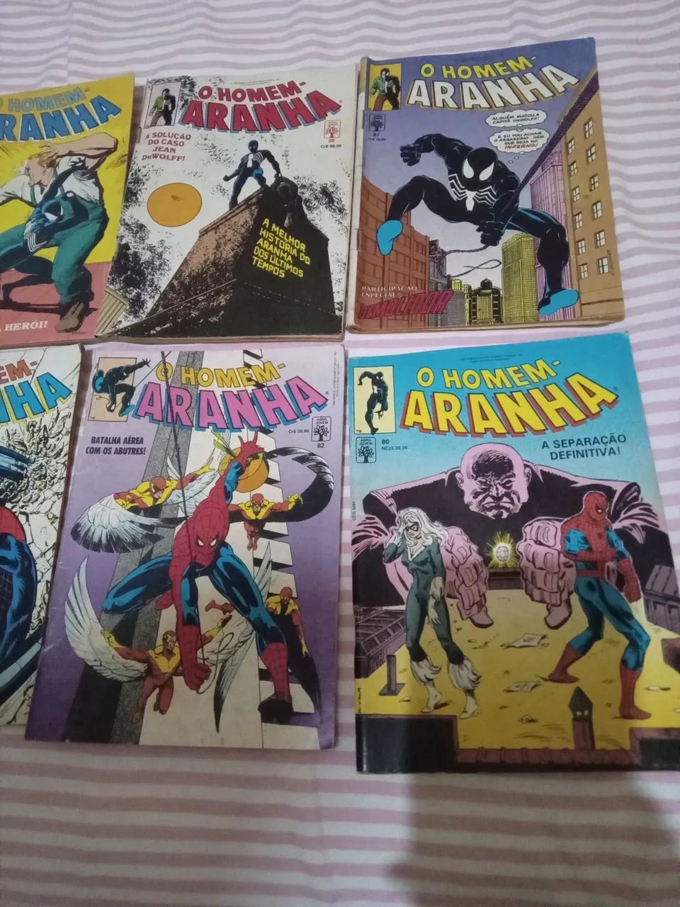 Nove revistas formatinho Abril jovem do homem aranha: 80, 82, 83, 84, 87, 88, 89, 90, 91 - Foto 2