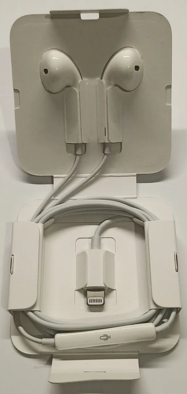 EARPODS (CONECTOR LIGHTNING APPLE) NOVO - NUNCA USADO - Foto 4