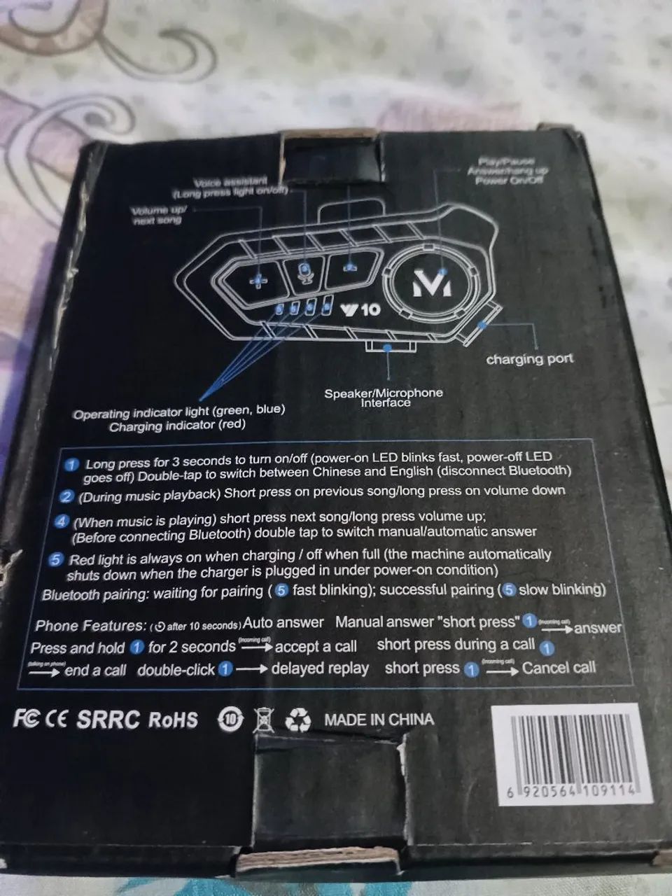 BLUETOOTH E MICROFONE PARA CAPACETE - Foto 5