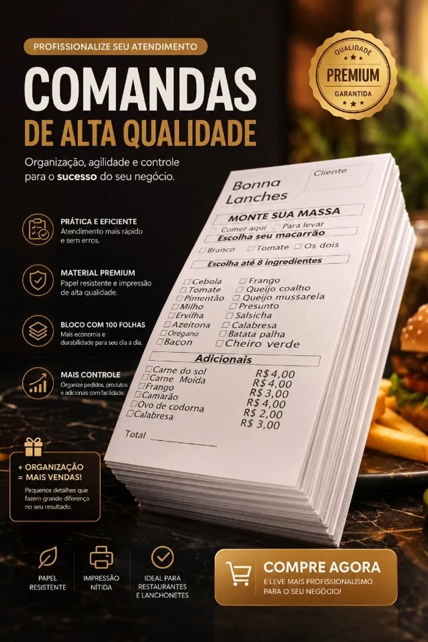 bloco de pedidos - - Foto 2