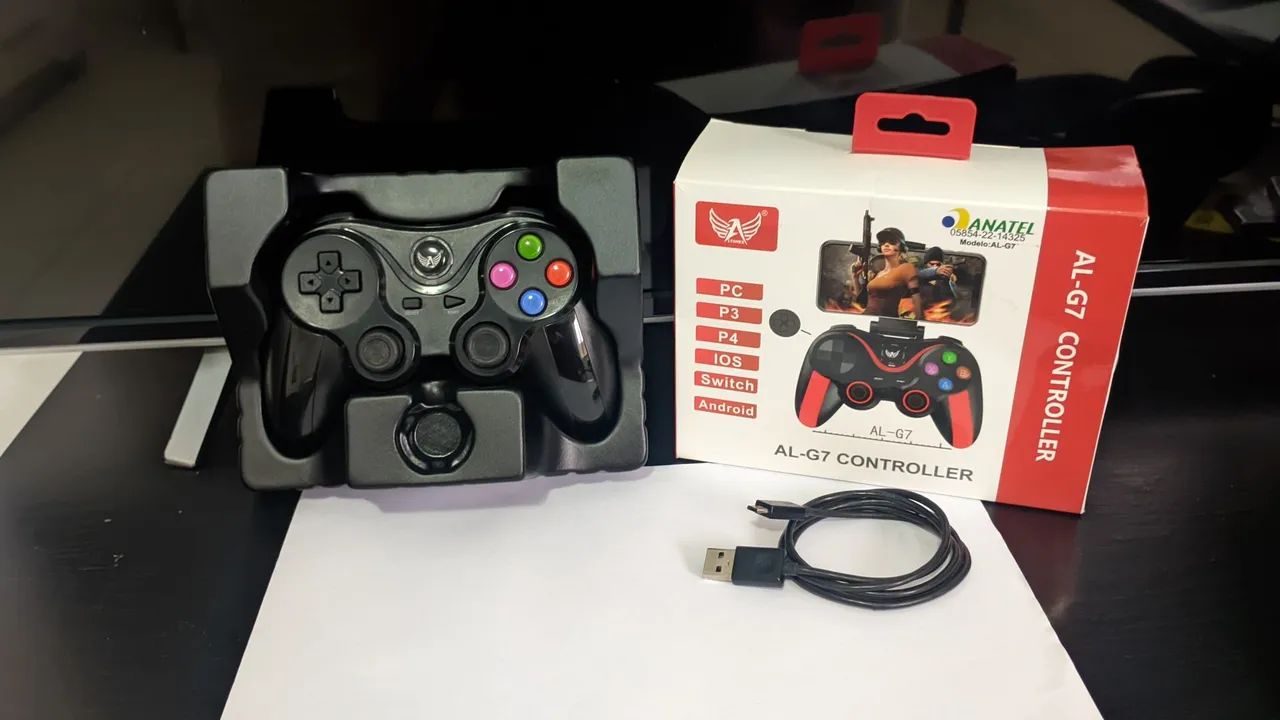 Controle de videogame sem fio bluetooth compatível com Pc e com celular. - Foto 2