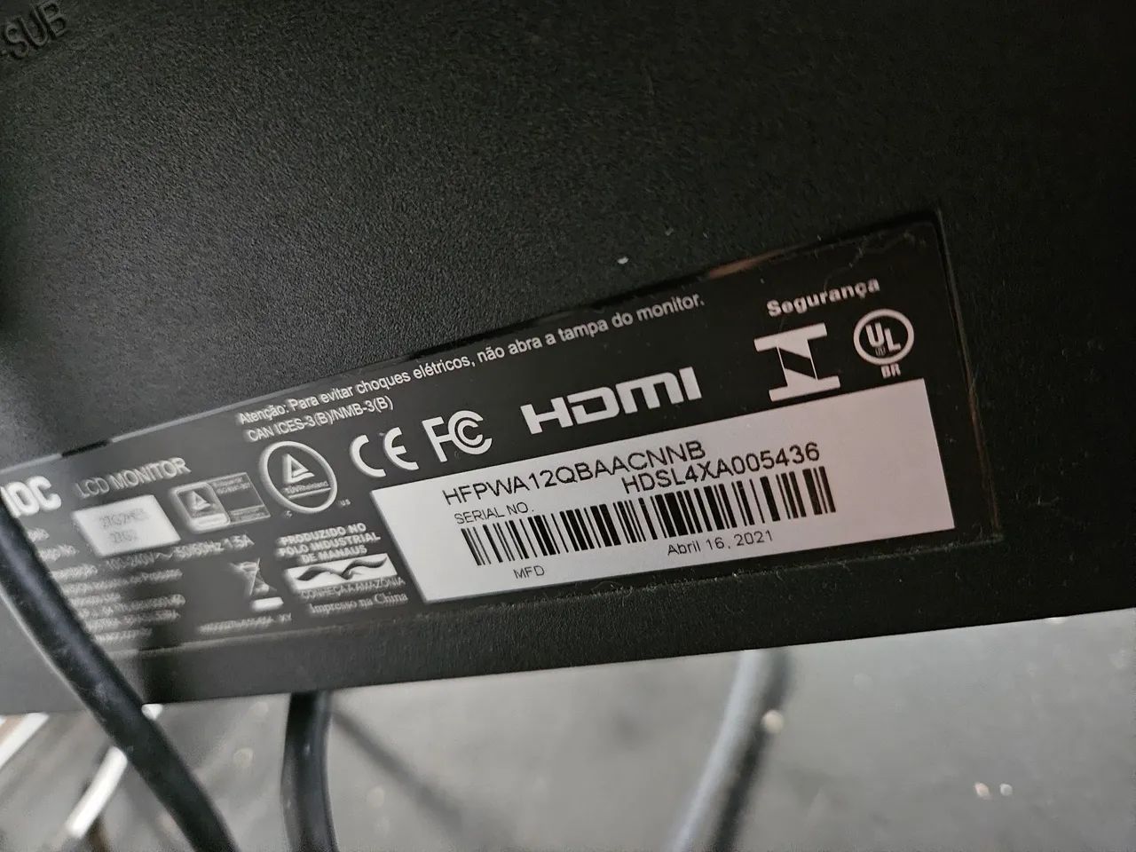 Monitor Gamer AOC 27" IPS Full HD 75hz 1ms - Foto 3