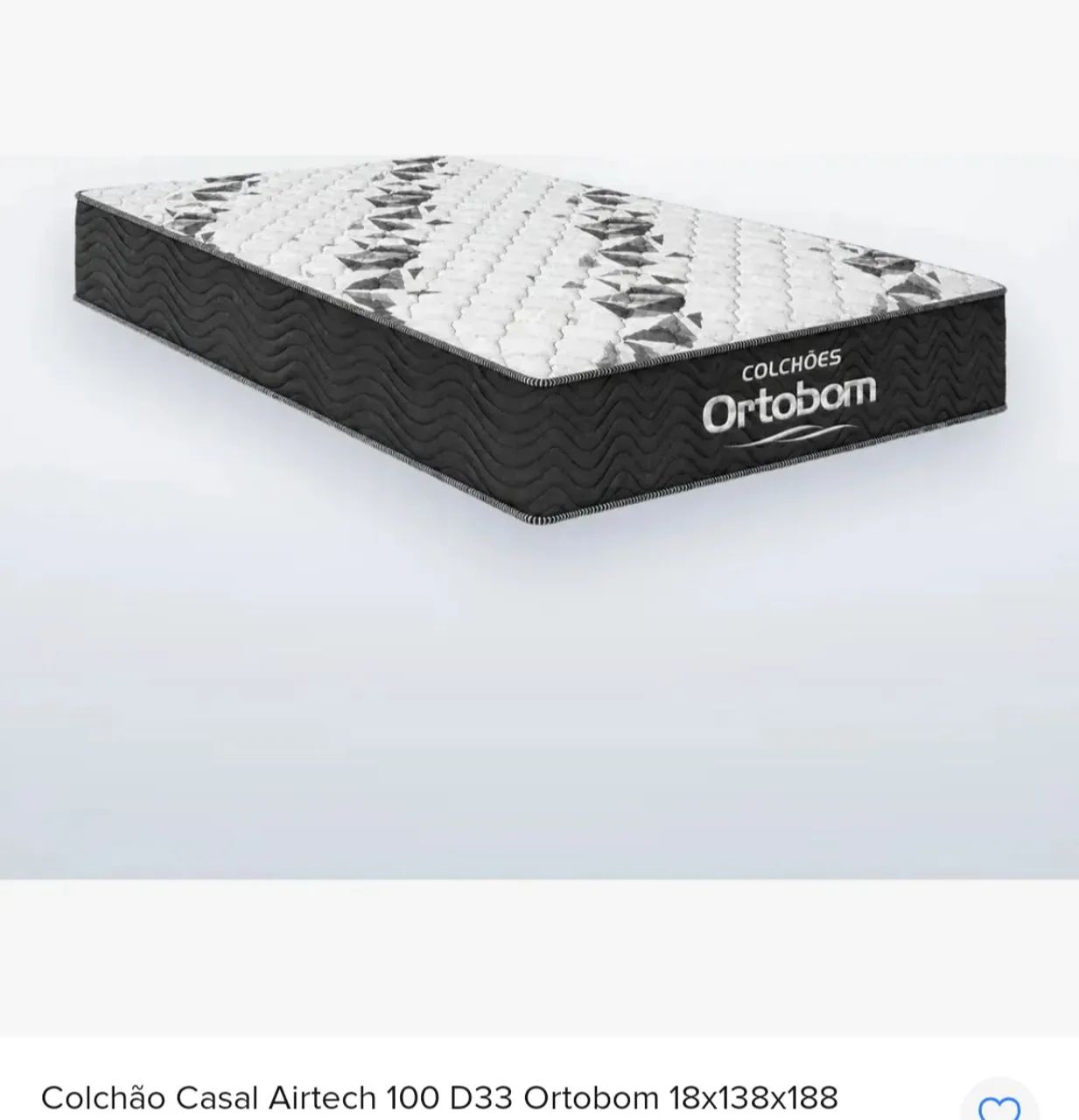 Colchão casal Ortobom Airtec 100 ortopédico 