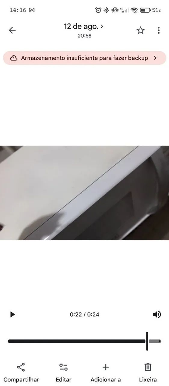 Microondas usado -funciona bem,mas descascou a tinta por dentro - Foto 4