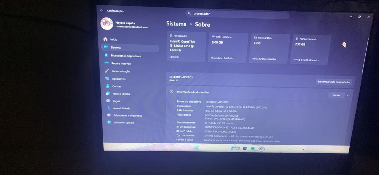 Notebook Lenovo + Mouse RGB H?MASTON  - Foto 3