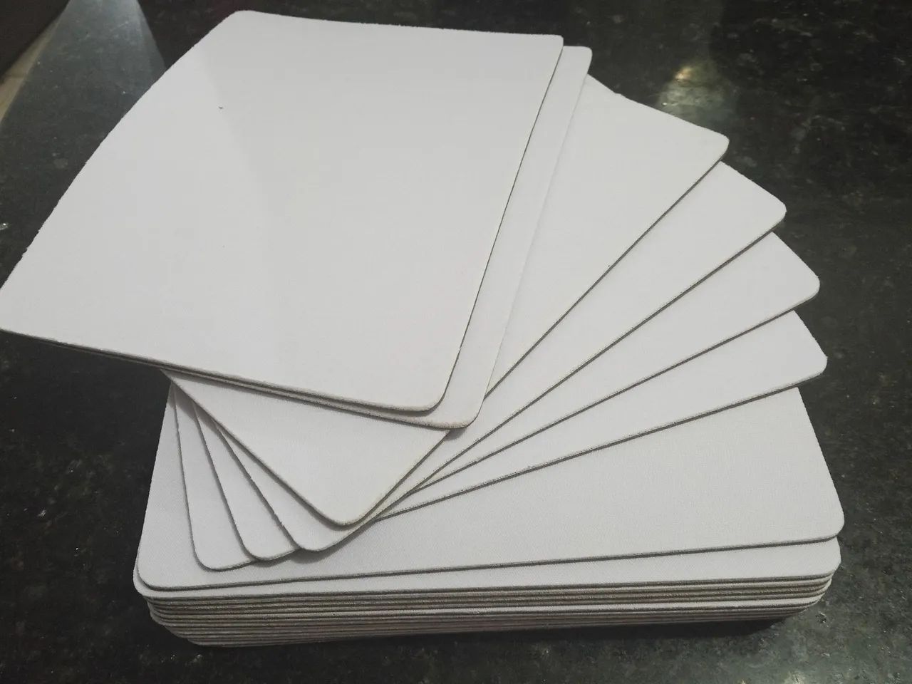 Kit com 20 mouse pads retangular para sublimação 