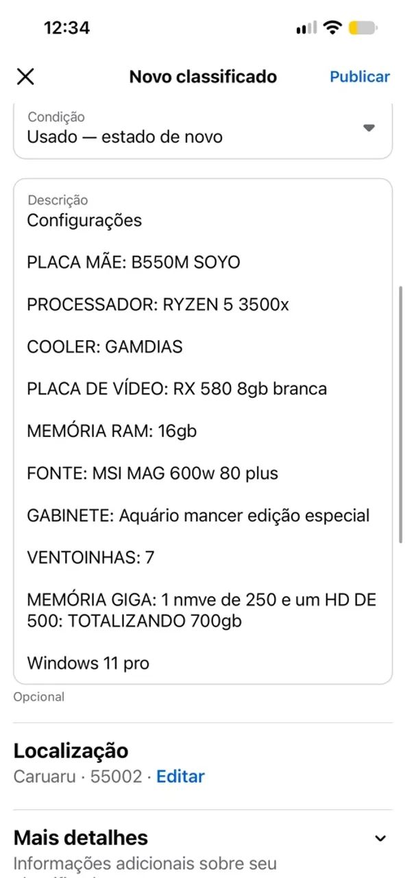 Venda se pc gamer  - Foto 4