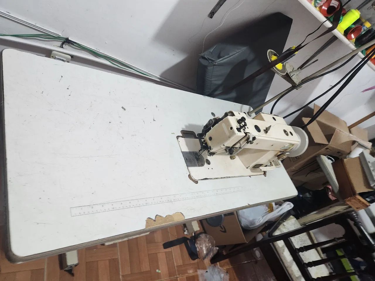 Maquina de costura industrial transporte duplo da marca lanax em excelente estado   - Foto 2