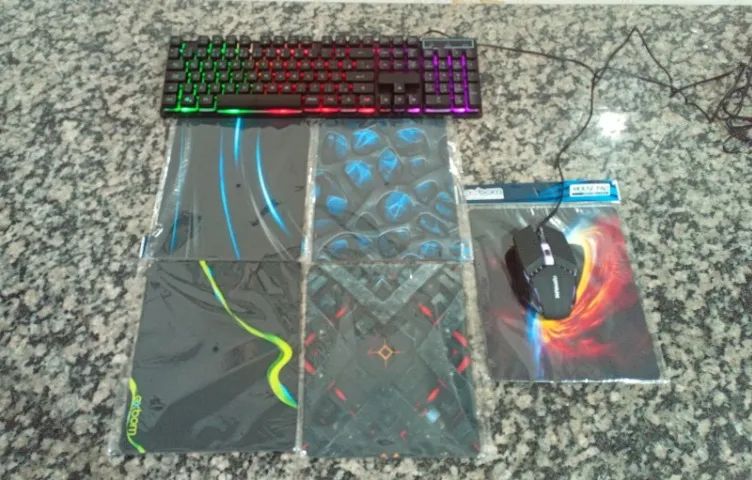 Kit Gamer - Teclado e Mouse RGB - Pad Mouse - Foto 4