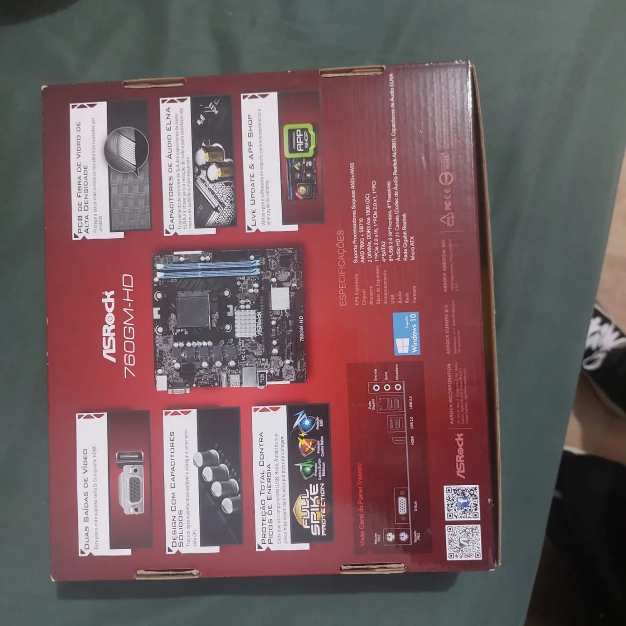 Placa Mãe Asrock 760gm-hd - Foto 4