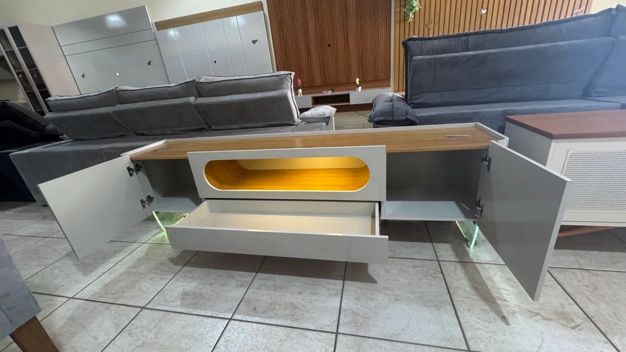 RACK NOBRE COM LED MDF - Foto 2