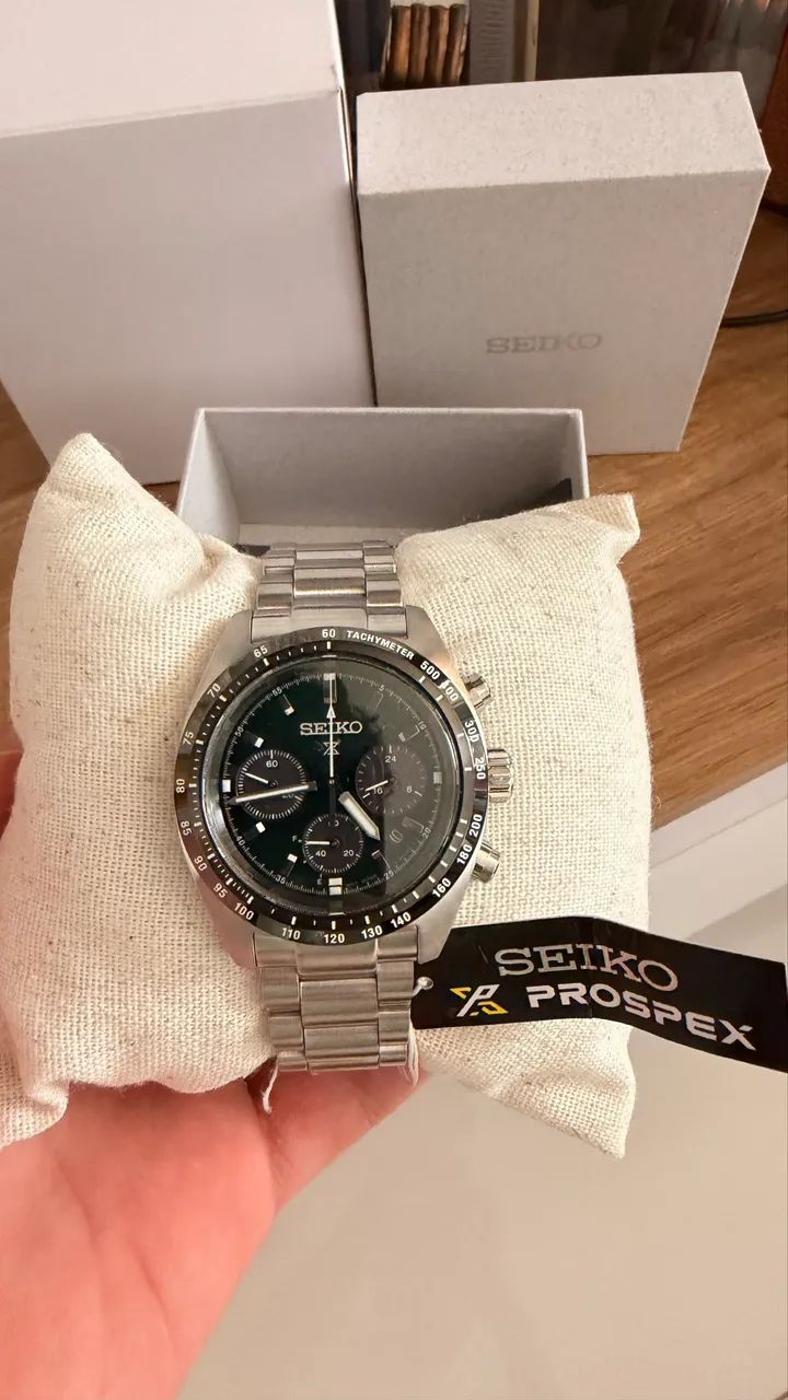 マリア Relógio Seiko Prospex Speedtimer Chronograph 39mm - Acessórios