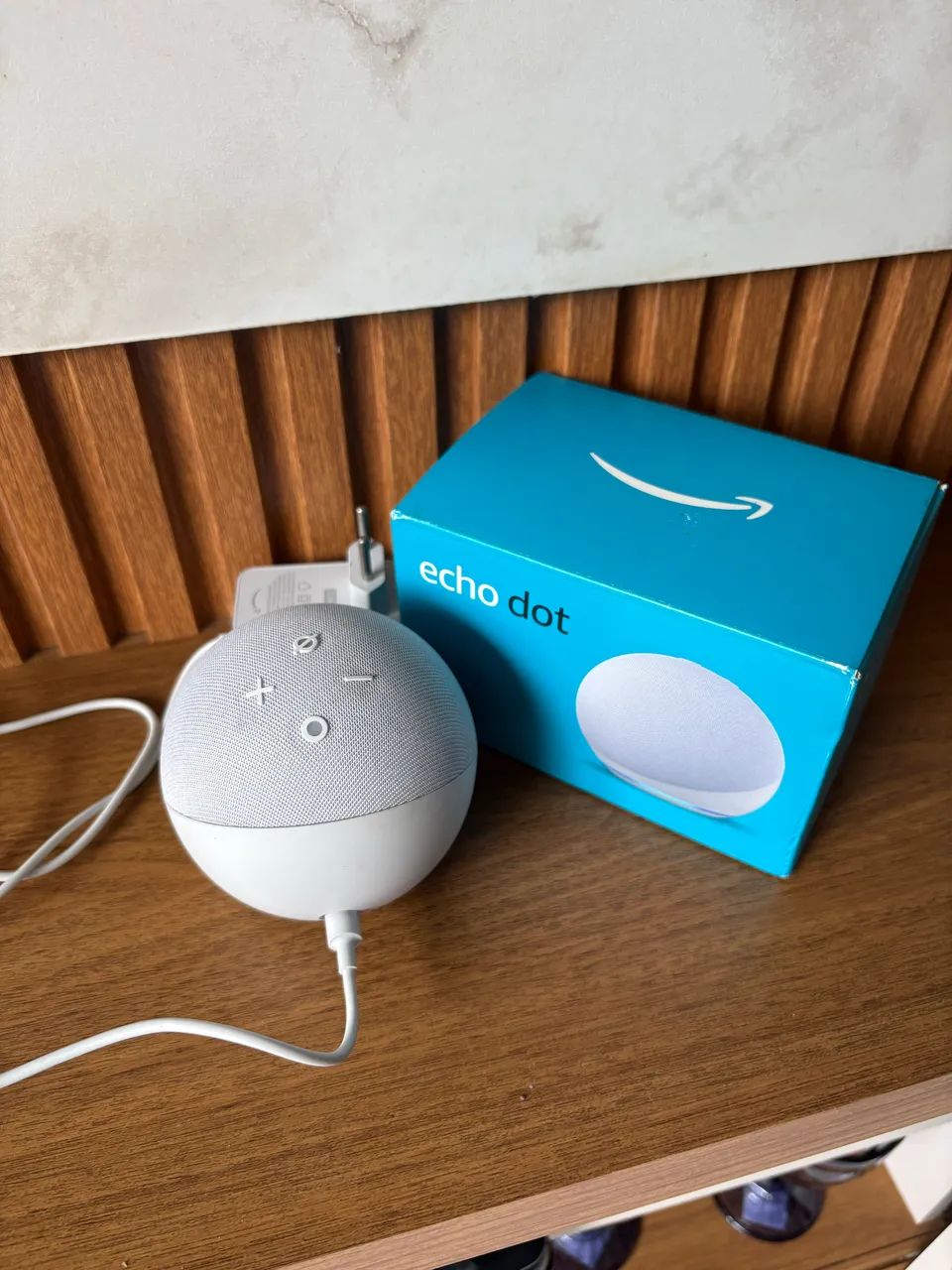 Echo Dot (5 Geração) com Alexa, Amazon Smart Speaker Branco - B084DWCZY6 - Foto 2