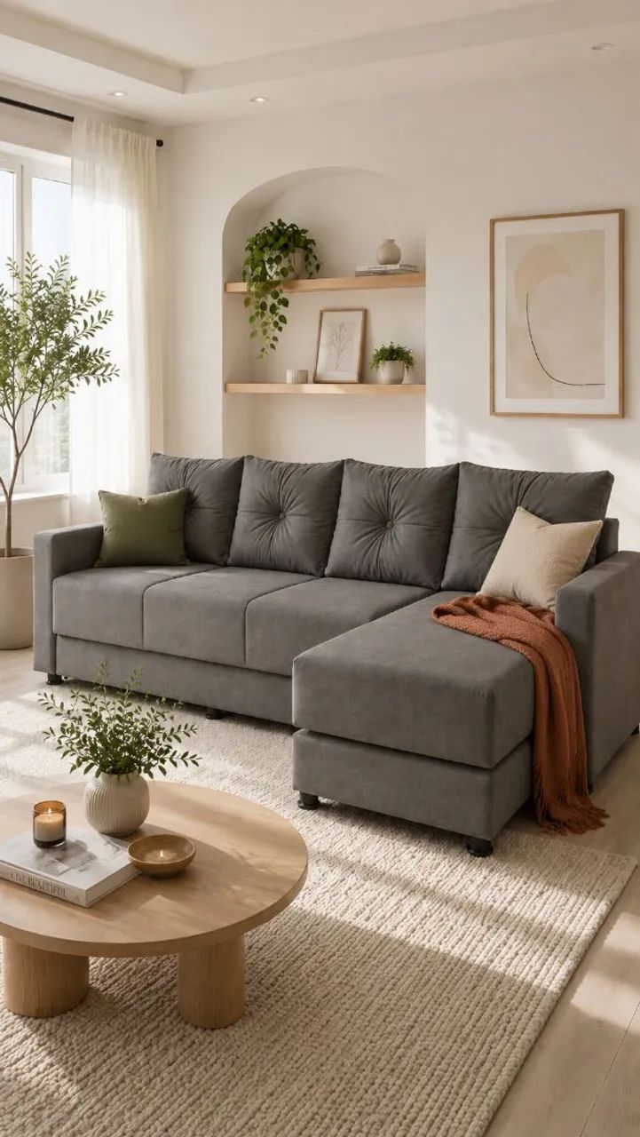 SOFÁ MODERNO com CHAISE, abre 3 camas!!!  Multiuso! - Foto 2