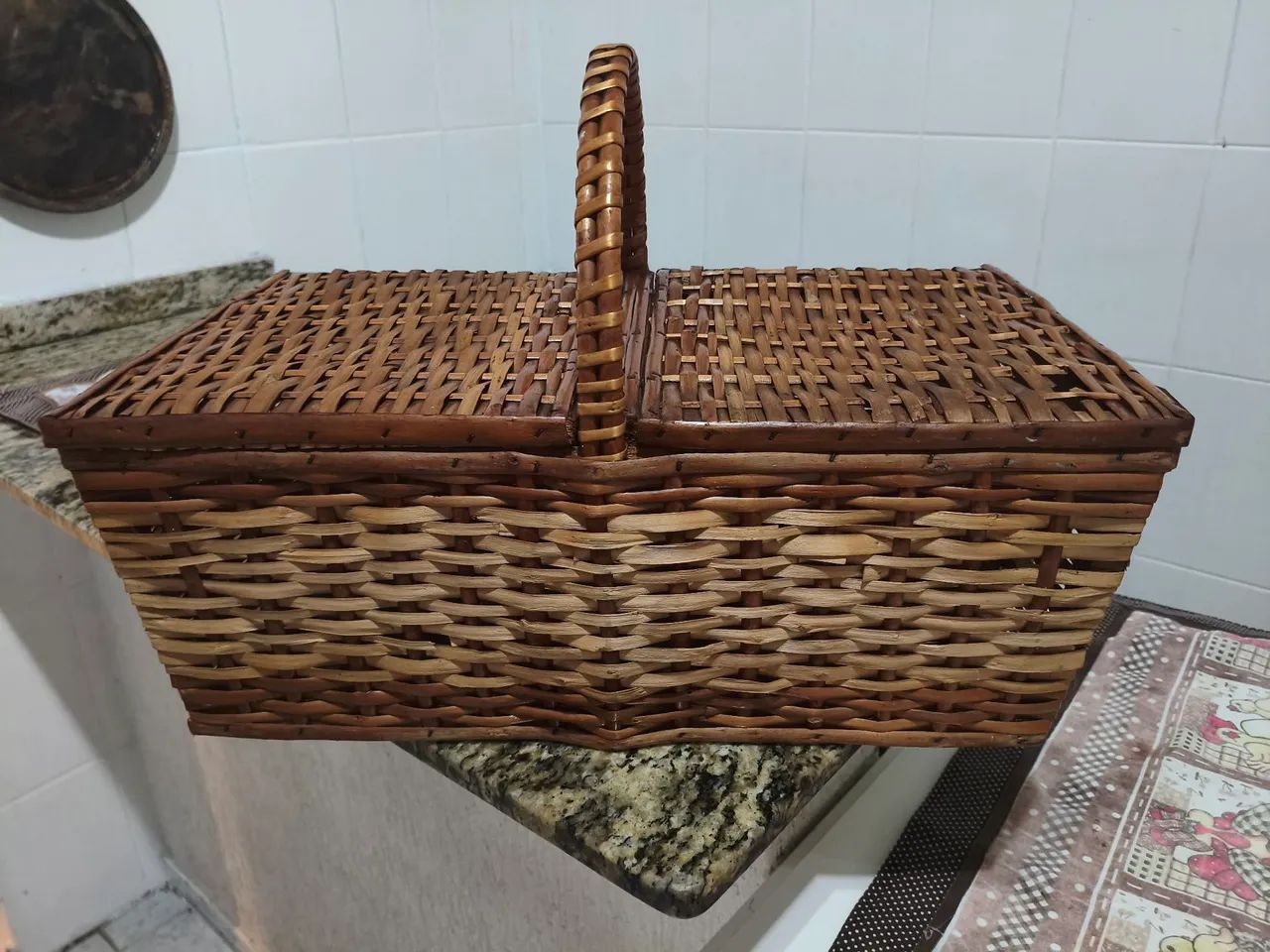 Cesta de Piquenique Grande - Linda, Charmosa e Versátil! ?