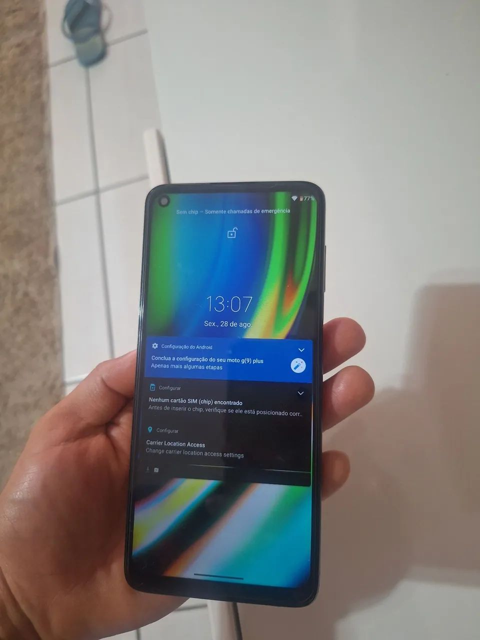 Celular Moto G9 Plus bem conservado  - Foto 3