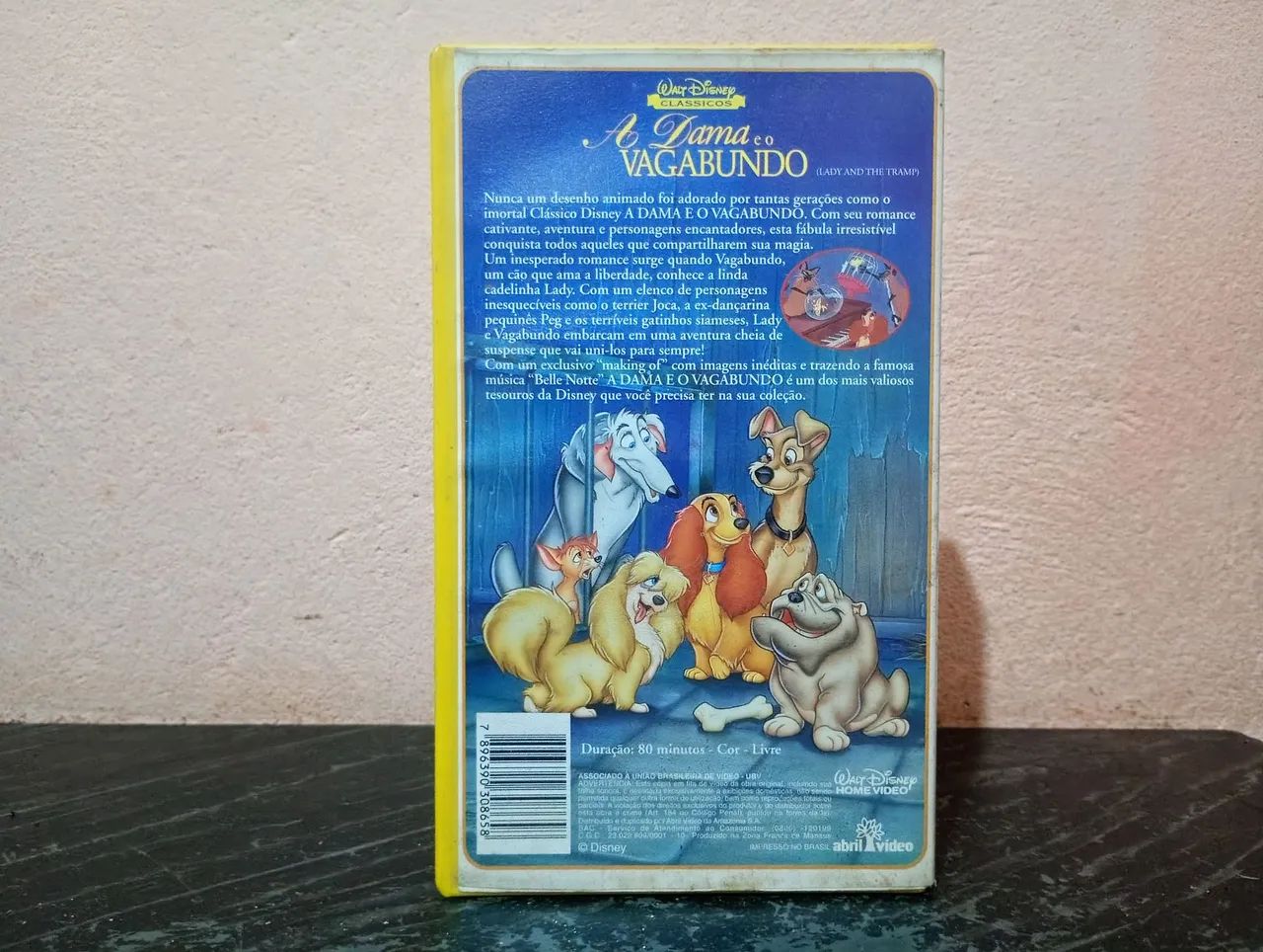 VHS CLÁSSICO DISNEY A DAMA E O VAGABUNDO (FITA VERDE) DUBLADOS  - Foto 3