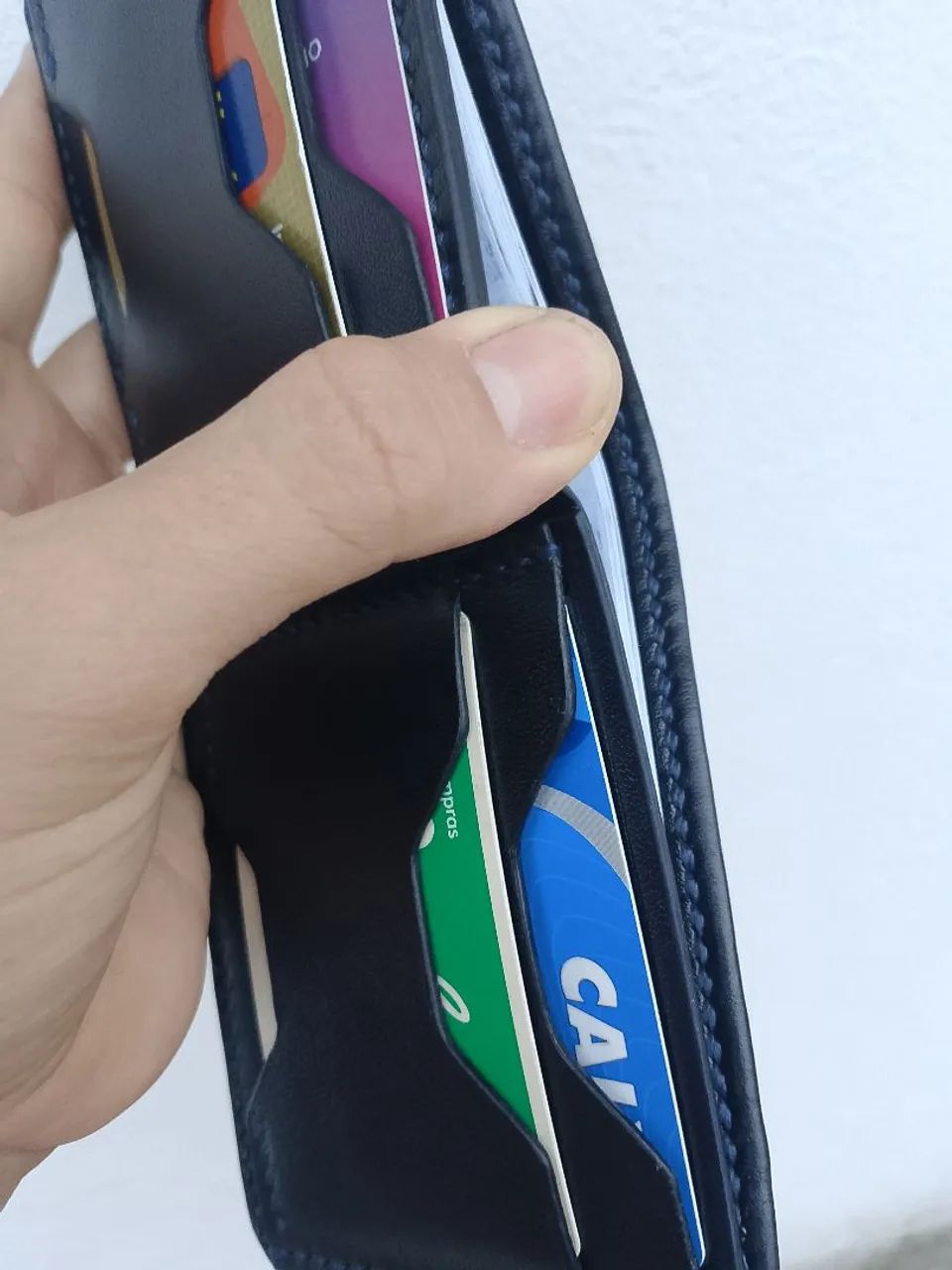 Carteira de couro legítimo  - Foto 5