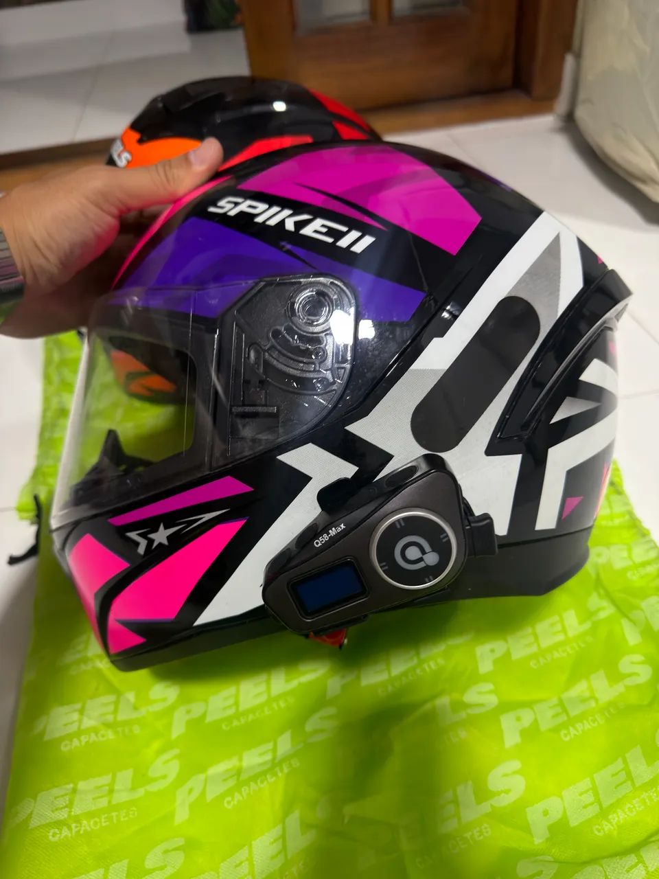 Par de Capacete n58 com intercomunicador - Foto 4
