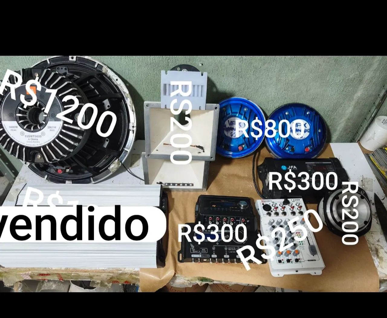 Som automotivo sub JBL ,mesa Taramps ,fonte jfa,Twister,corneta