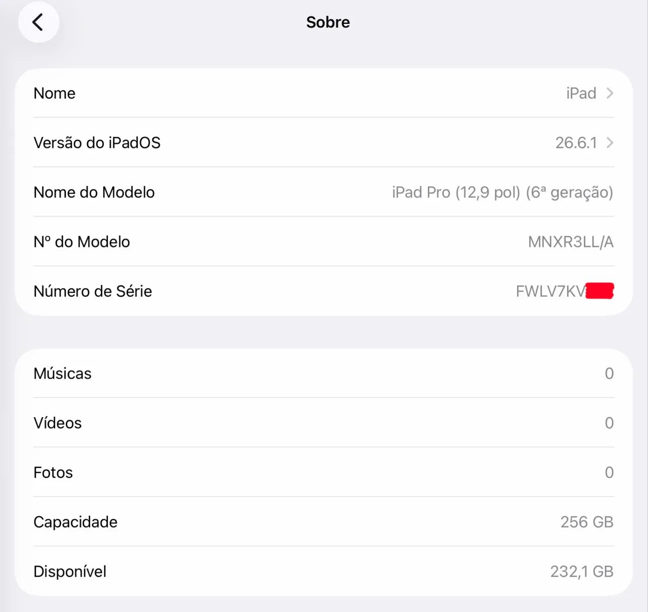 Ipad pro m2 12.9 polegadas 256gb saúde da bateria 91% LOJA FÍSICA ( 12.9" 6ª ger. 256 ) - Foto 2