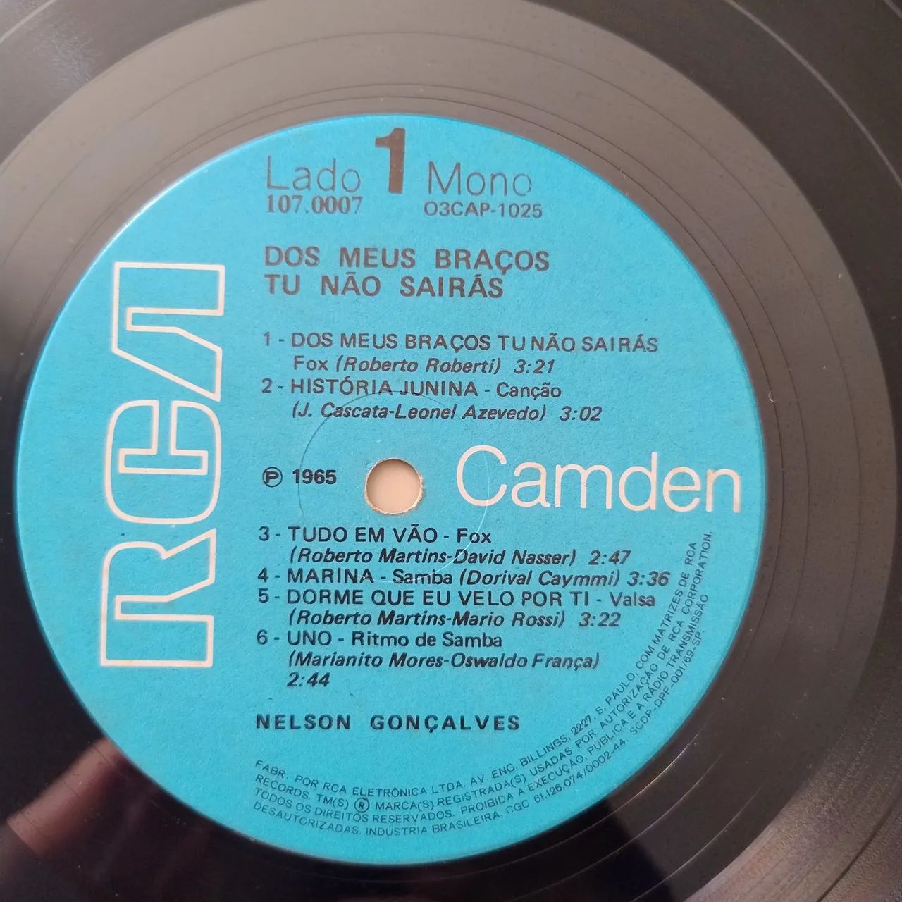 Vinil nelson Gonçalves dos meus braços tu não sairás  - Foto 3