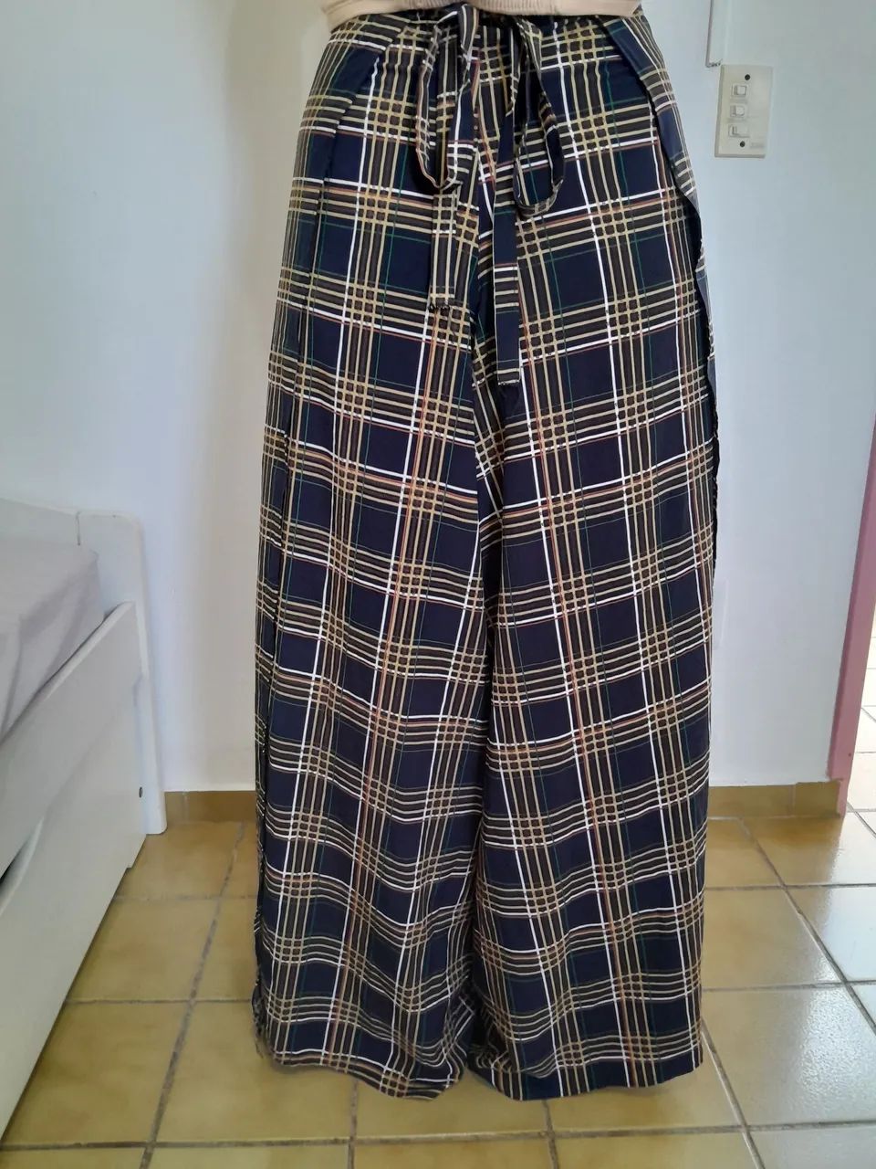 Calça pantalona envelope. M/G. - Foto 4