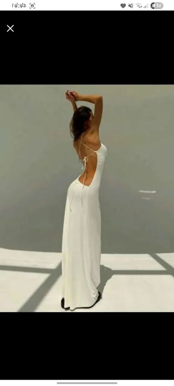 Vestido Branco Shein  - Foto 2