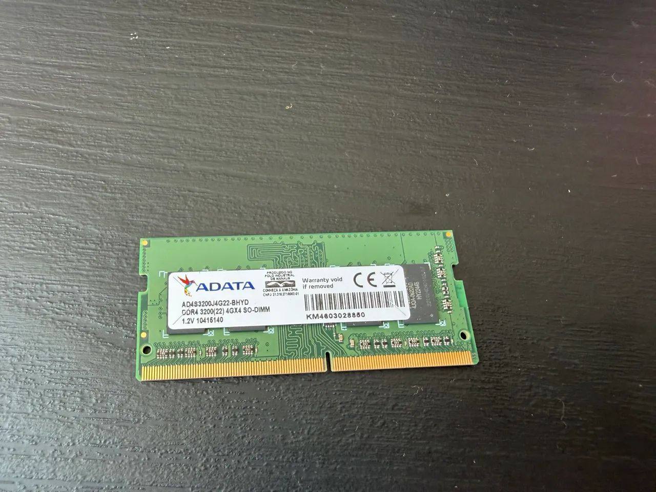 Memória RAM 4gb notebook 