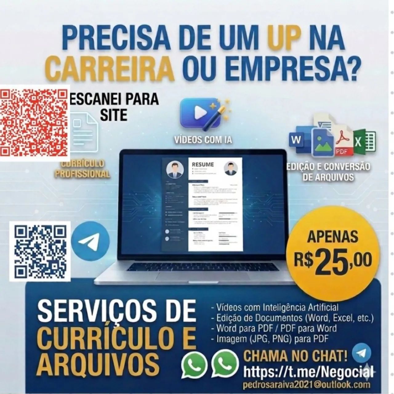 Criação De Currículo Profissional E Formatação De PDF