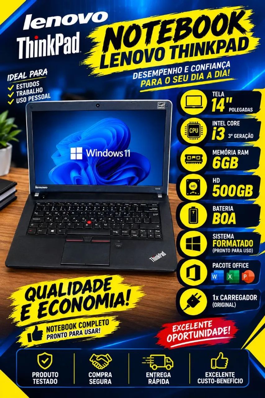 Notebook Lenovo i3