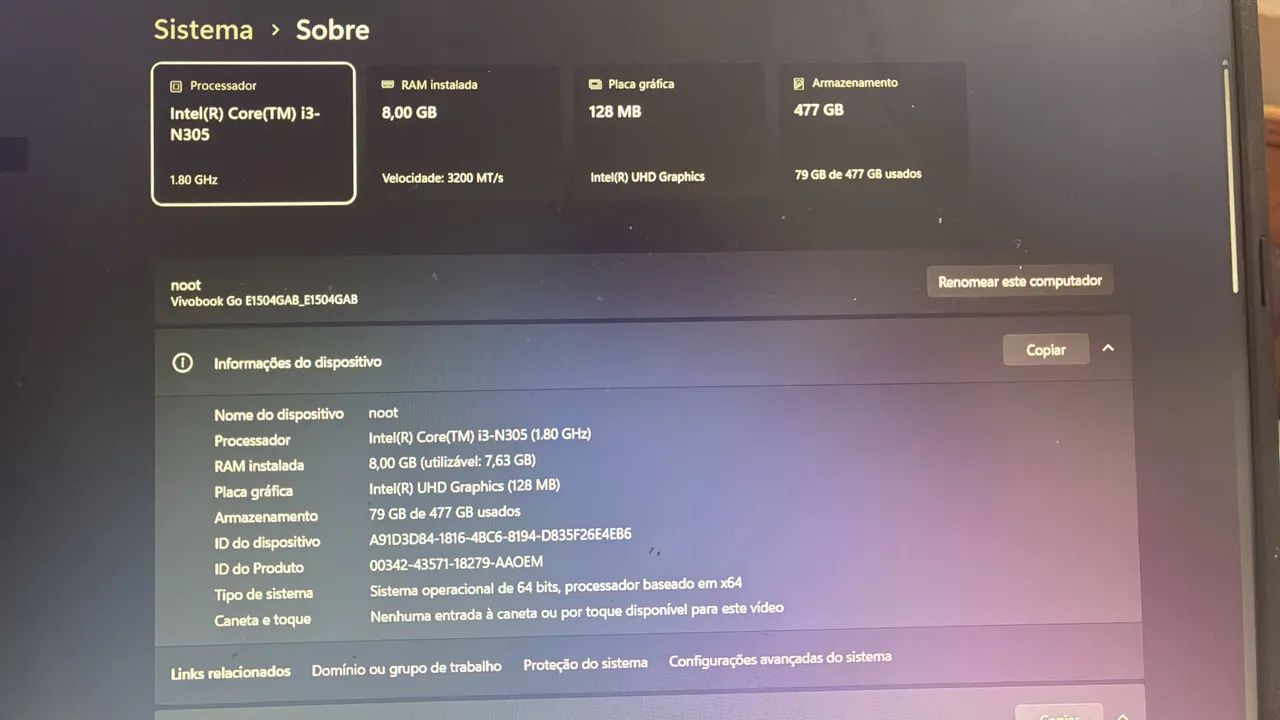 Nootbok asus Intel core i3 - Foto 2