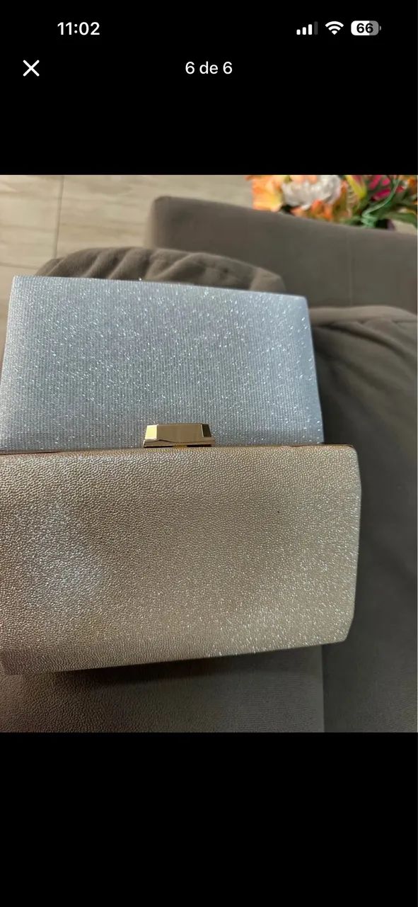 Bolsa festa dourada e prata 60$ reais cada