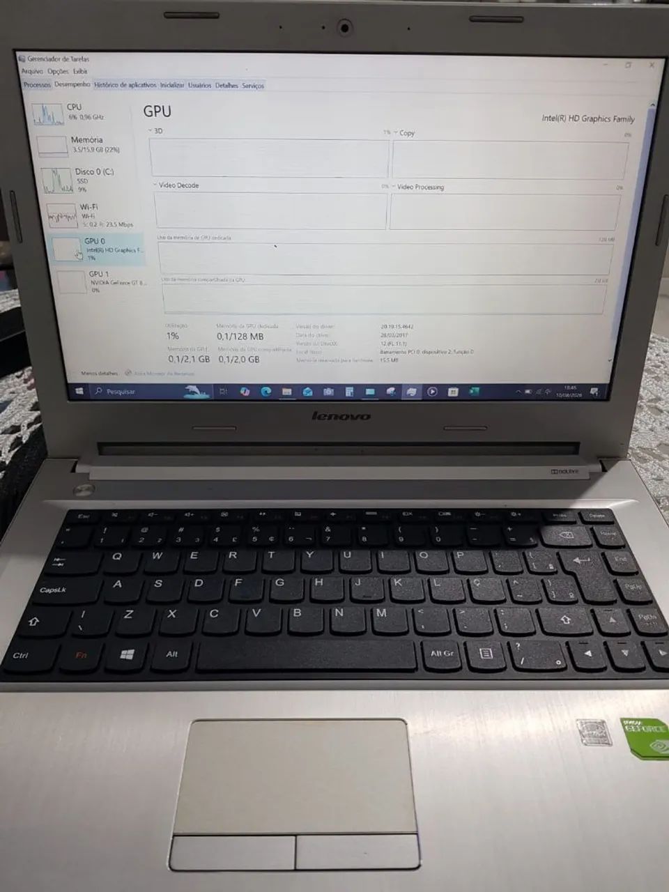 Notebook gamer 16GB de Ram, 2GB de placa de vídeo e processador I7, SSD de 220Gb. Windows  - Foto 5