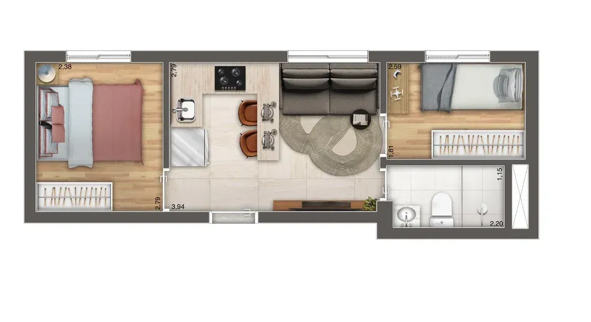 PLANTA 35m²