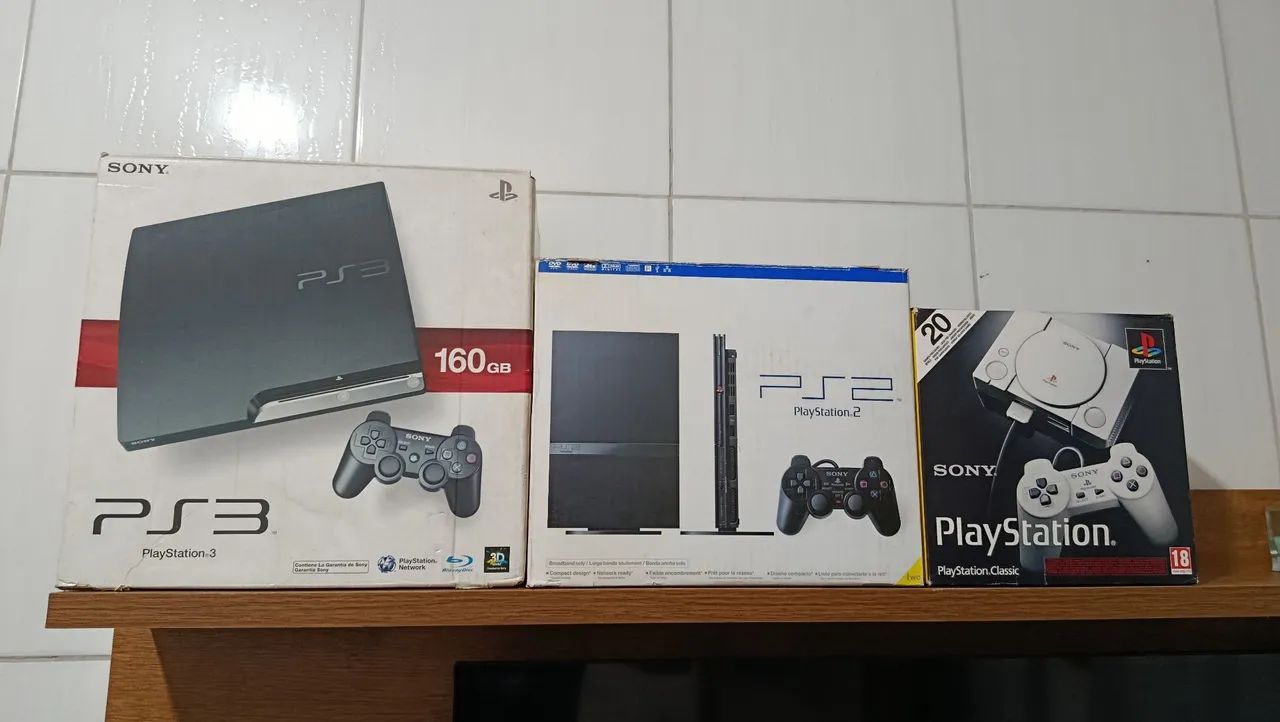 Coleção PlayStation (PS1, PS2 e PS3)