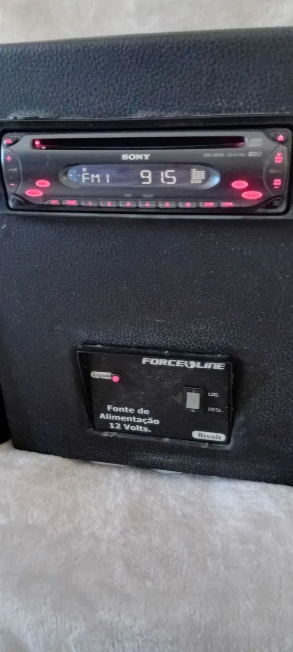Force line modulo,com CD pley sony+2 caixas pioneer