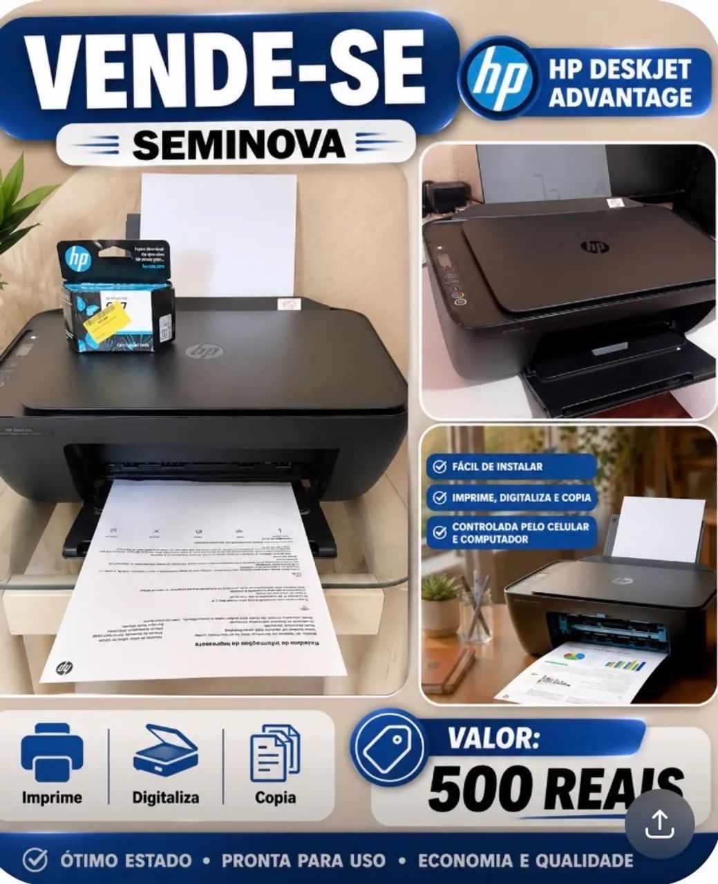 Impressora hp deskjet  - Foto 2