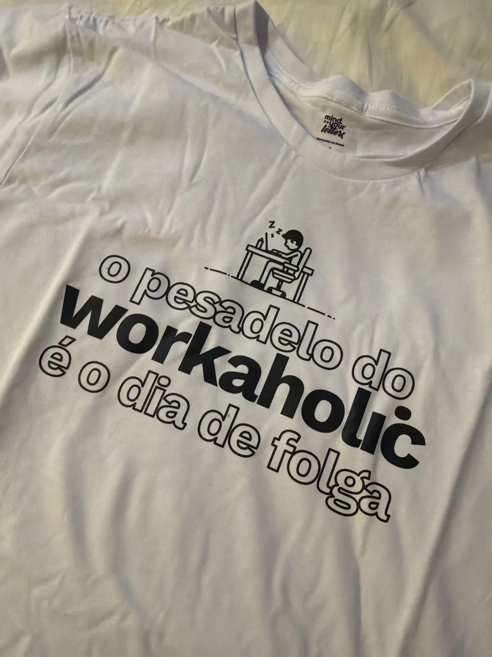 Camiseta Algodao Presente Workaholic