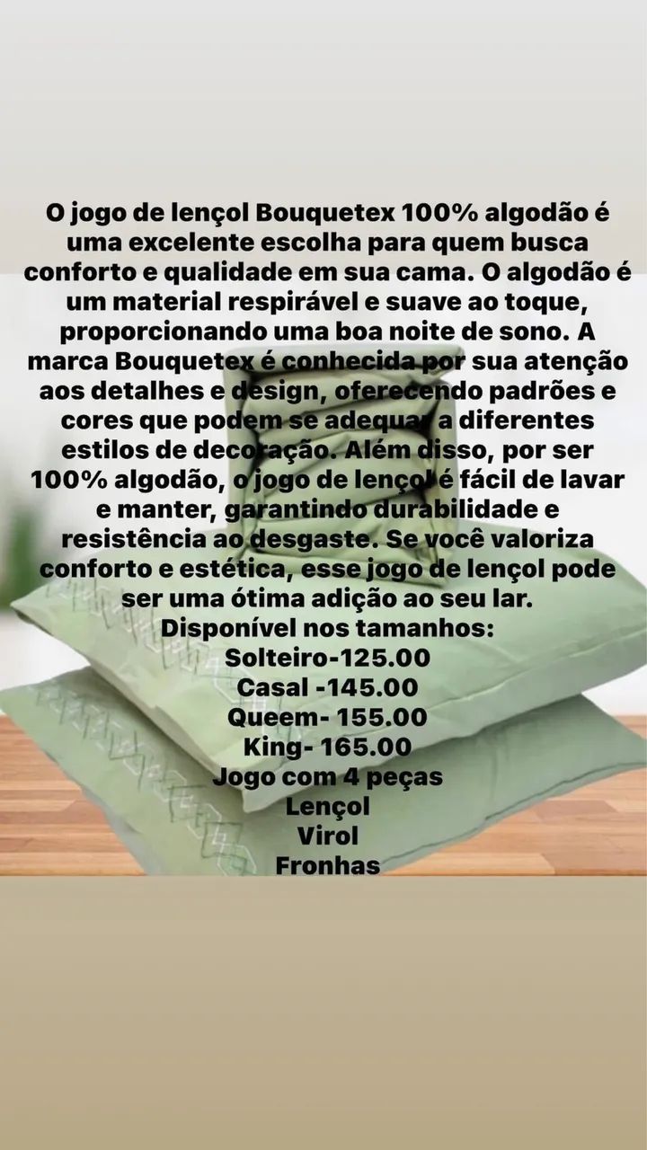 Jogo de lençol americano bouquetex - Foto 3