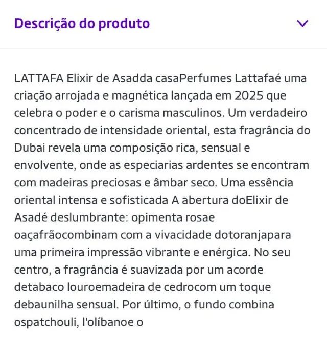 Perfume Lattafa Elixir de Assadda Lattafaé masculino 100ml - Foto 3